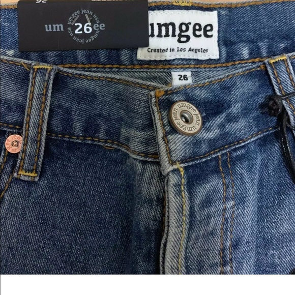 NWT UMGEE Ladies Distressed Denim Boyfriend Short - Picture 6 of 6